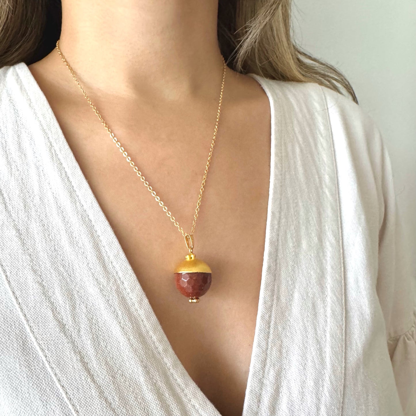 CADENA COPPER DUST SLIM CORTA