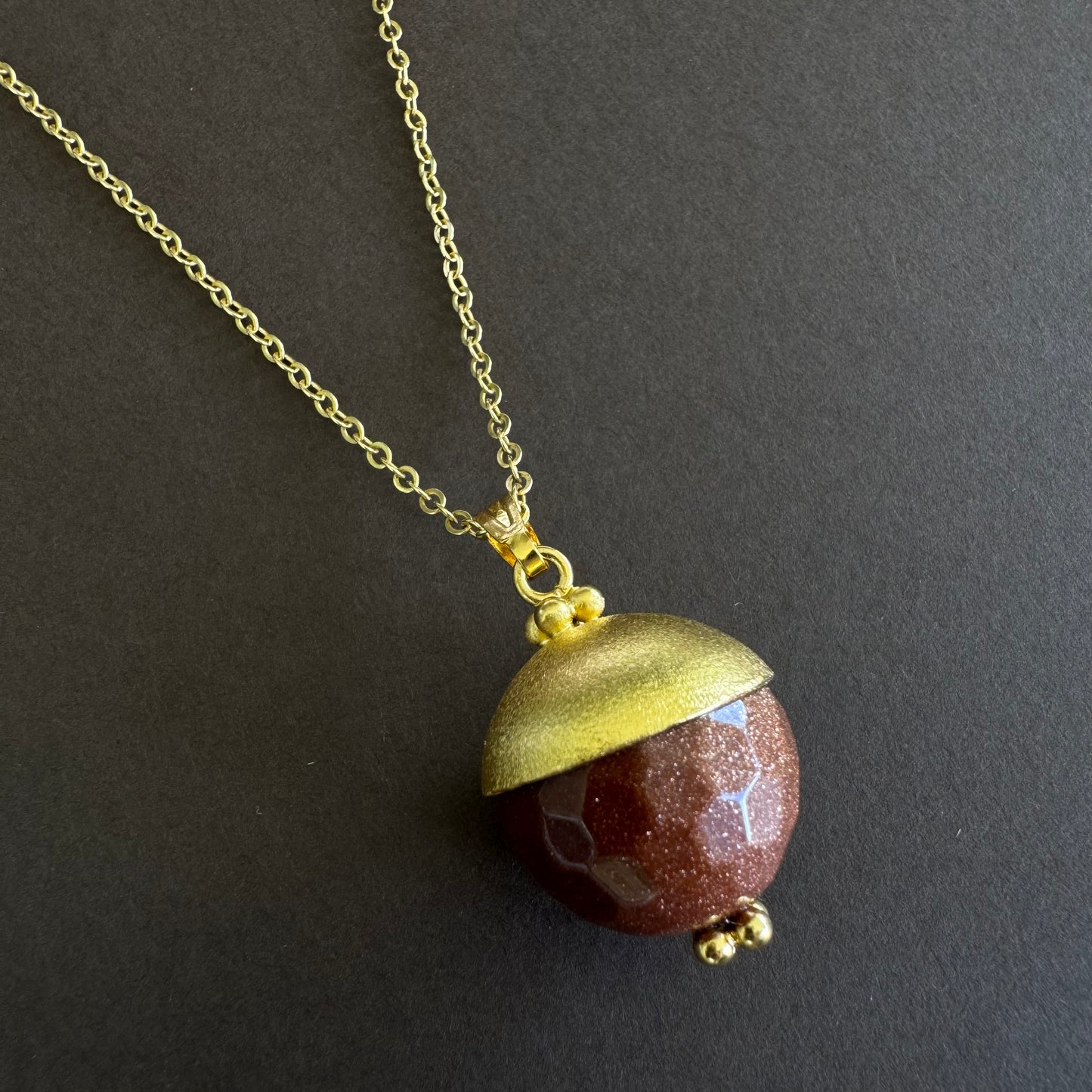 CADENA COPPER DUST SLIM CORTA