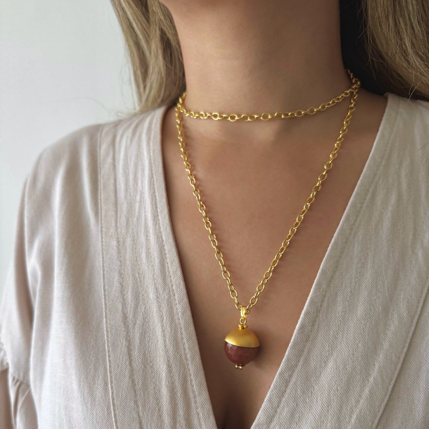 CADENA COPPER DUST CHUNKY LARGA