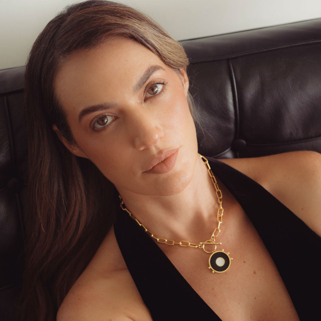 CADENA CHUNKY OPAL NEGRO