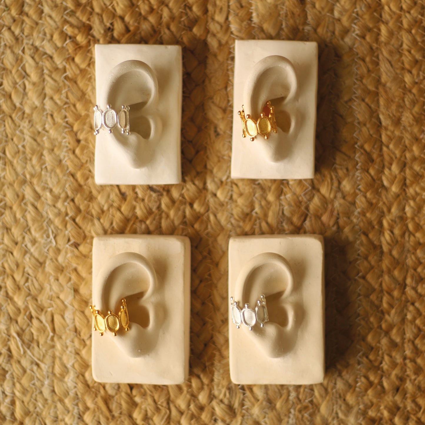 EARCUFF/ANILLO BANANTHIA SILVER