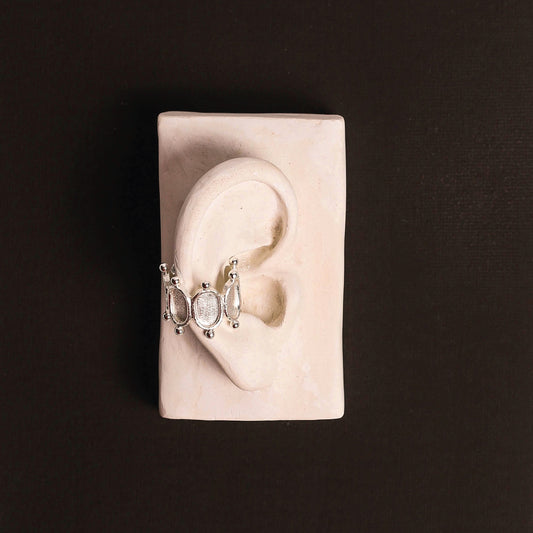 EARCUFF/ANILLO BANANTHIA SILVER