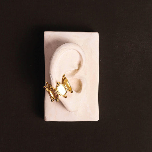 EARCUFF/ANILLO BANANTHIA GOLD