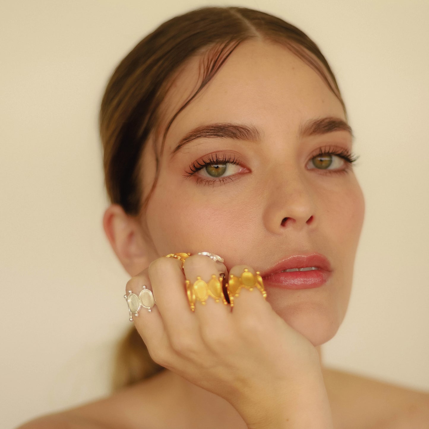 EARCUFF/ANILLO BANANTHIA SILVER