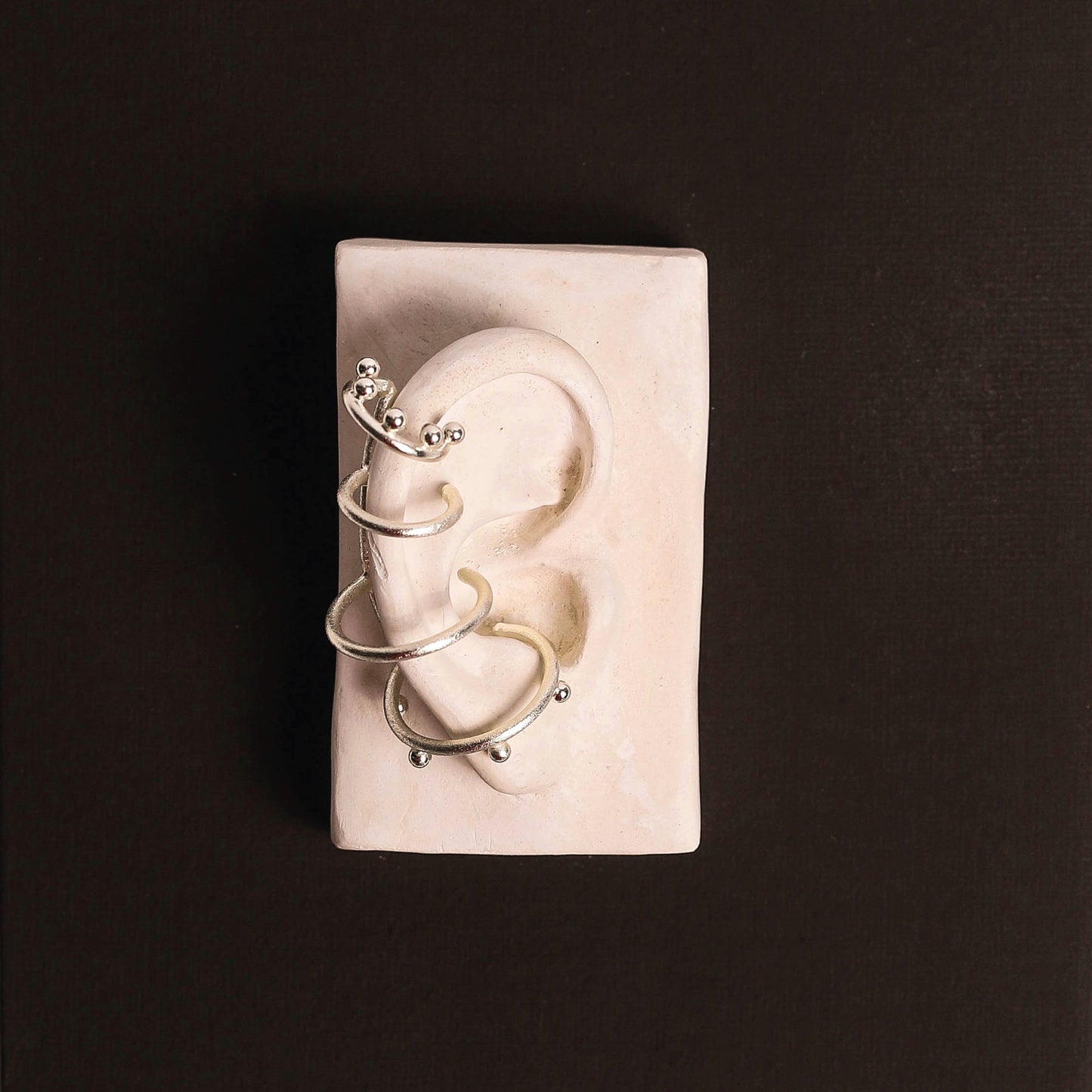 EARCUFF PALMELIA SILVER