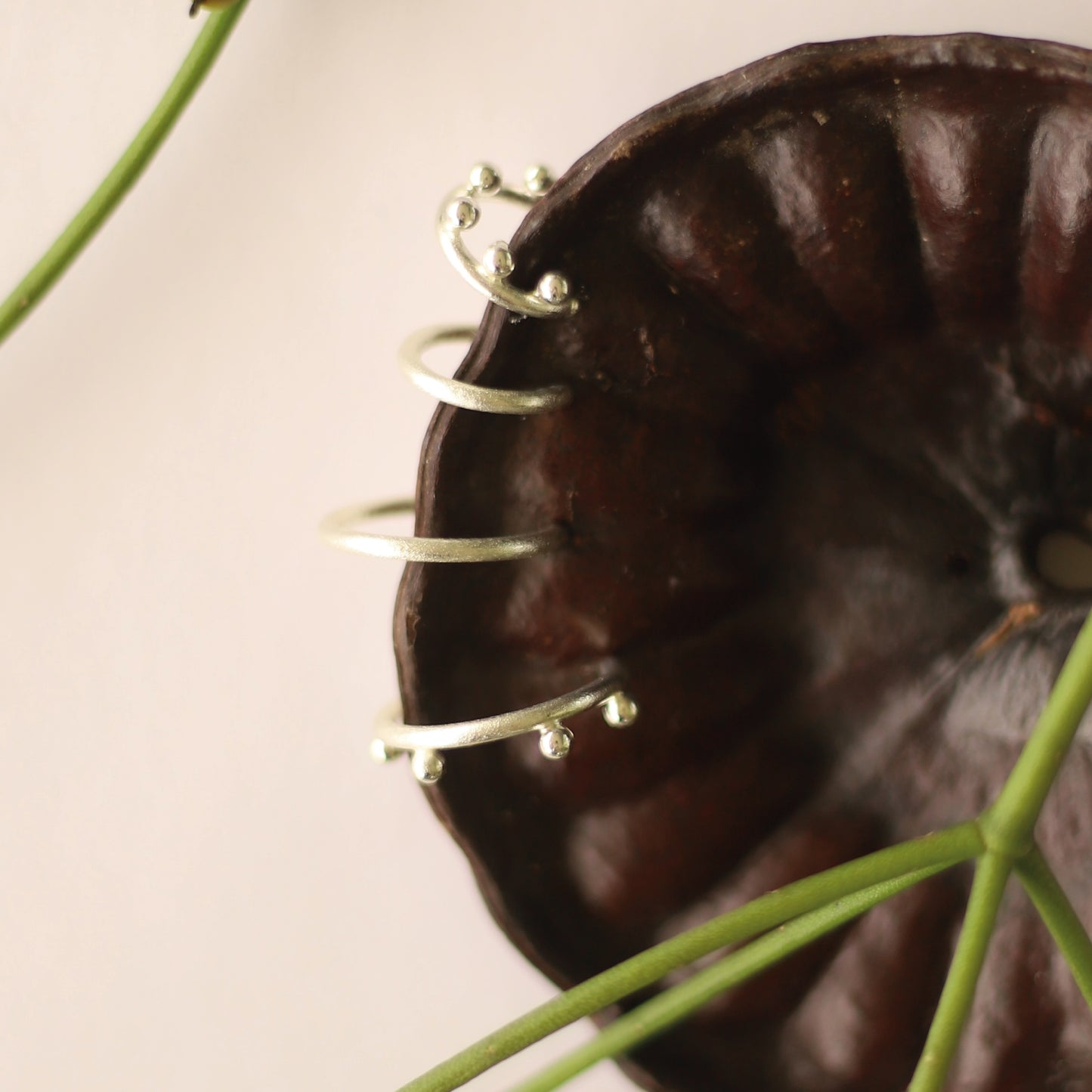 EARCUFF PALMELIA SILVER