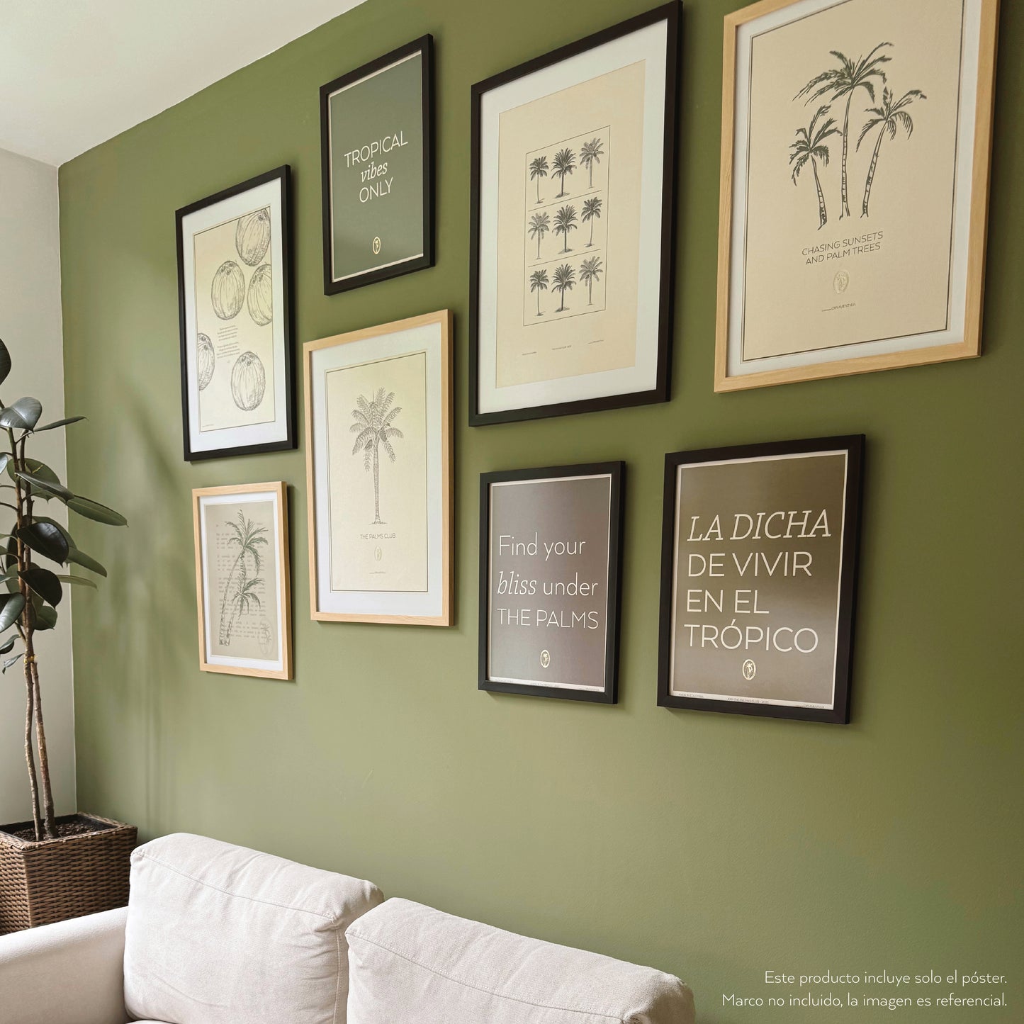 POSTER 30x40 - TROPICAL VIBES ONLY