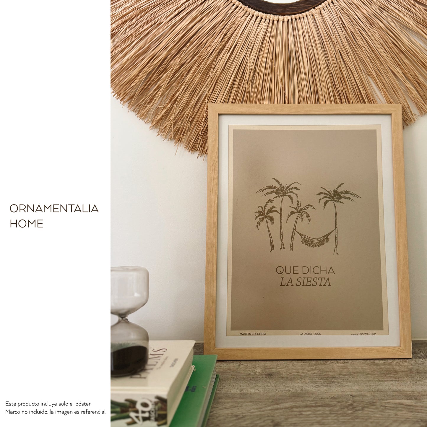 POSTER 30x40 - QUE DICHA LA SIESTA