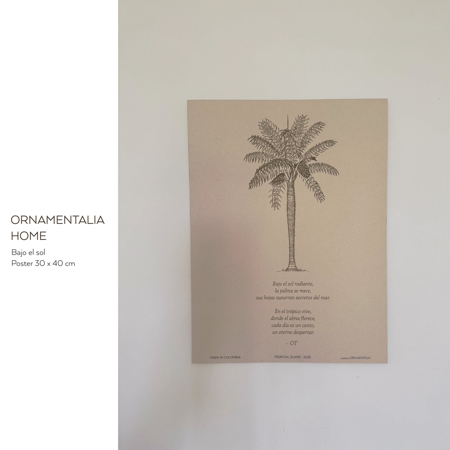 POSTER 30x40 - BAJO EL SOL