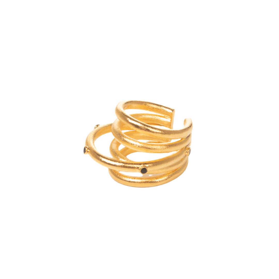 BIRMANIA BLACK EARCUFF