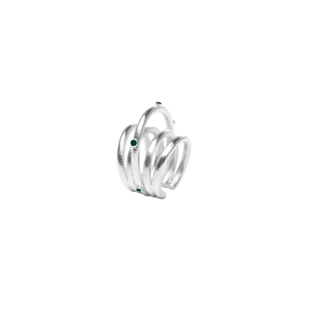 BIRMANIA SILVER EARCUFF