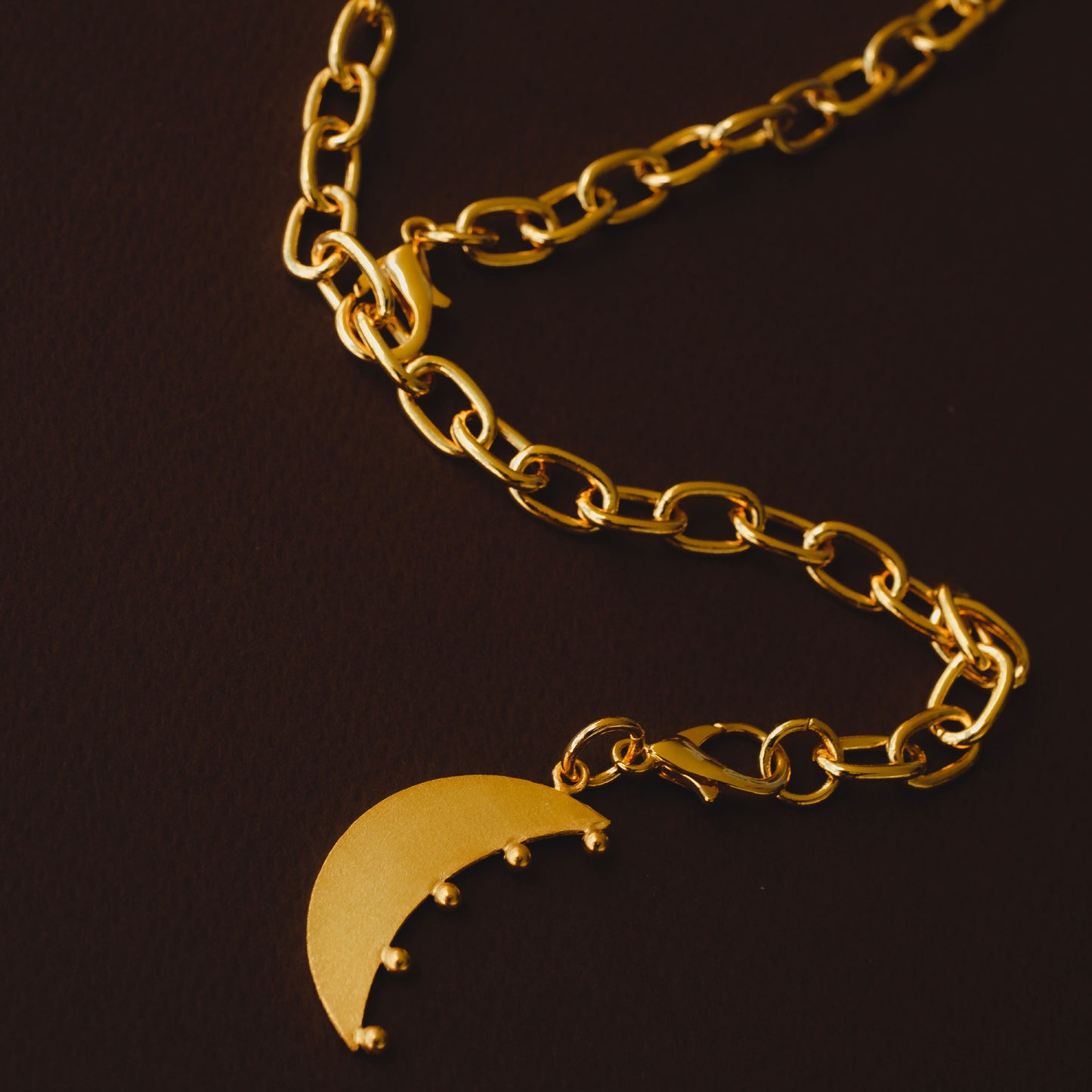 CADENA ESLABONES CHARM LUNARA