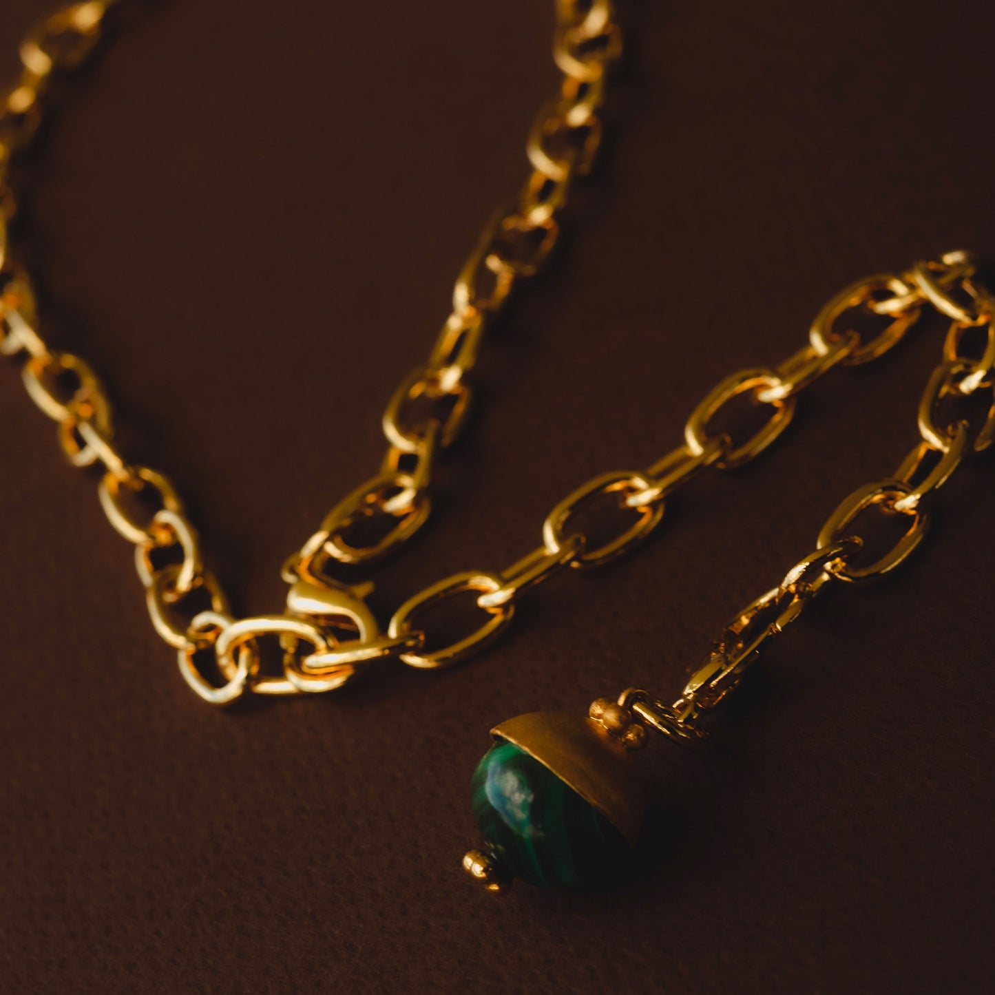 CADENA ESLABONES CHARM VERDANT