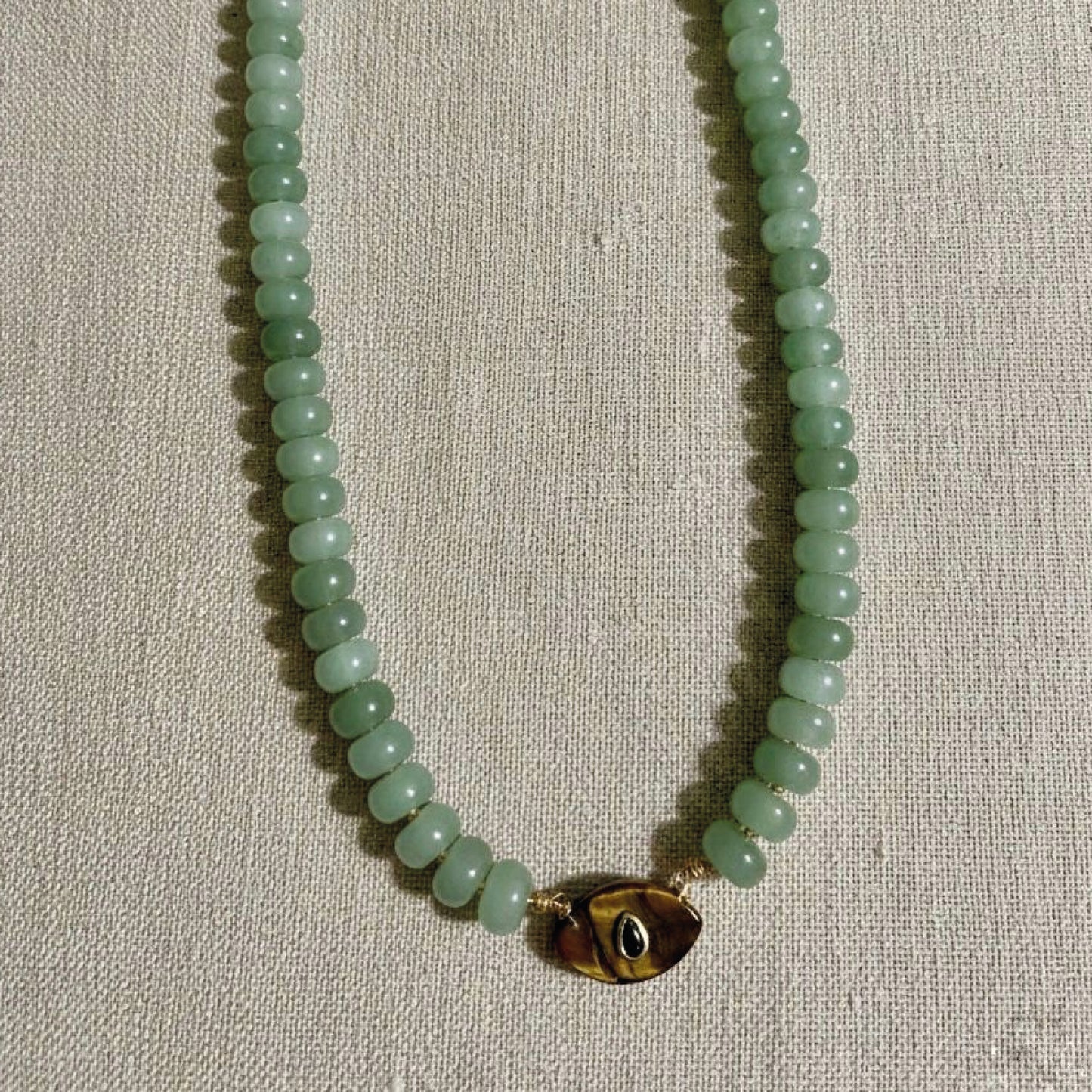 COLLAR GAIA - OJO DE TIGRE