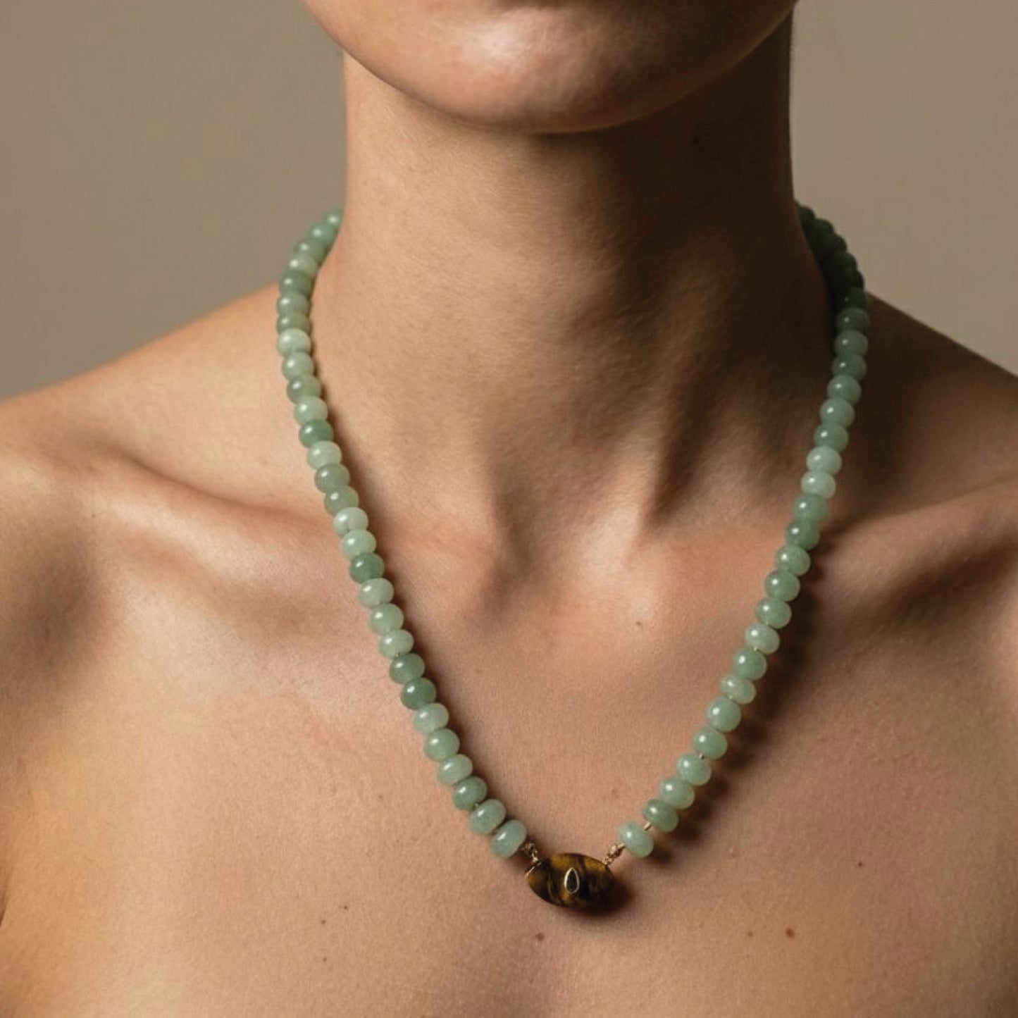 COLLAR GAIA - OJO DE TIGRE